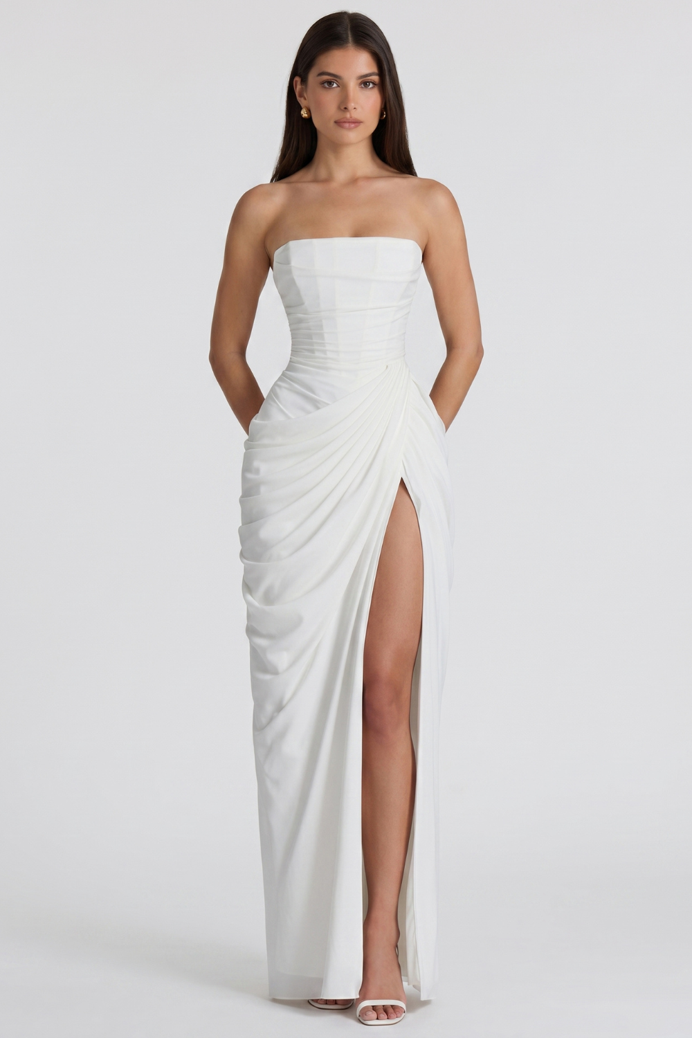 Vestido Longo Bustier Bianca - Amarelo