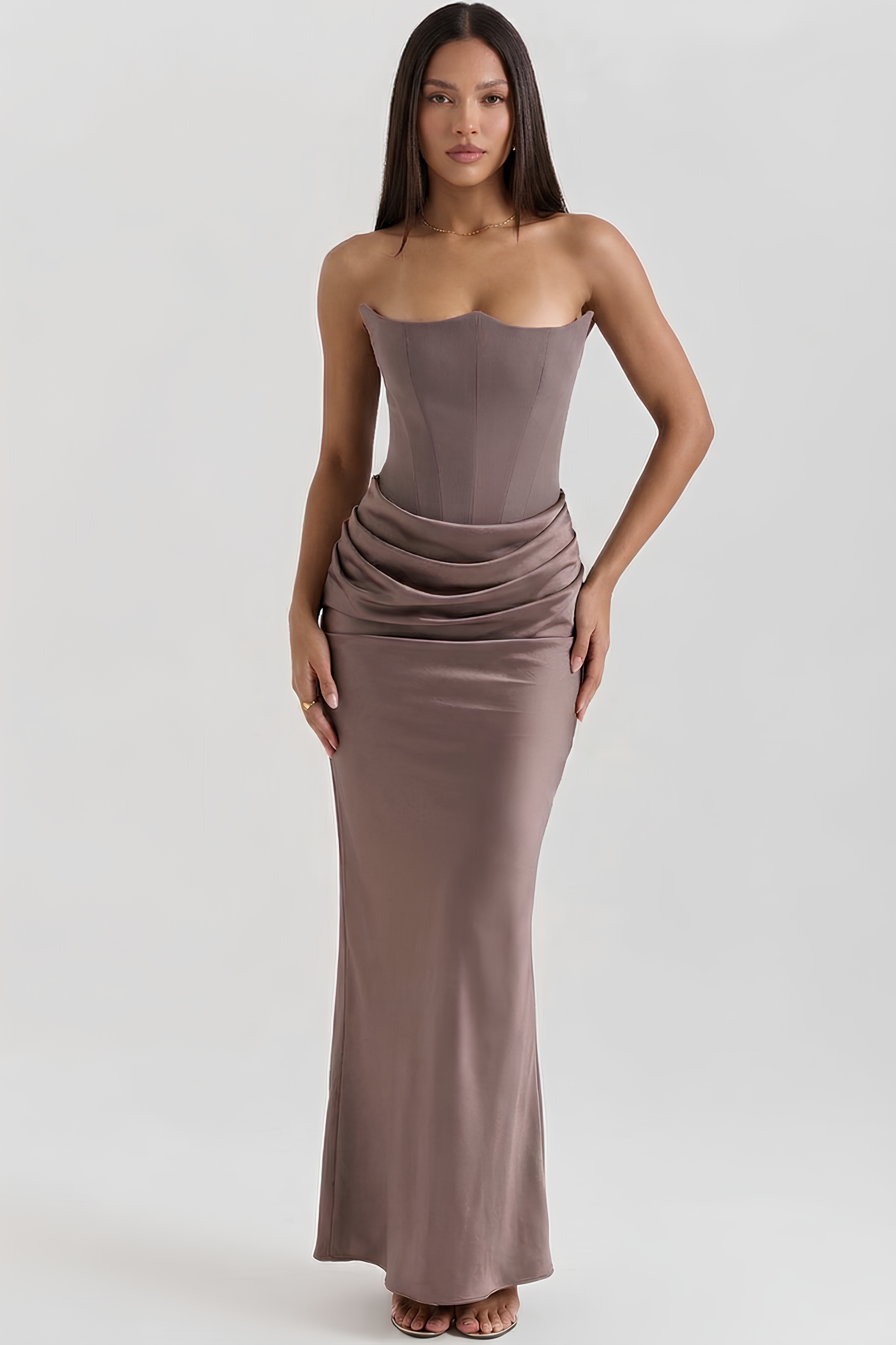 Vestido Longo Modelador Elsa - Verde Musgo