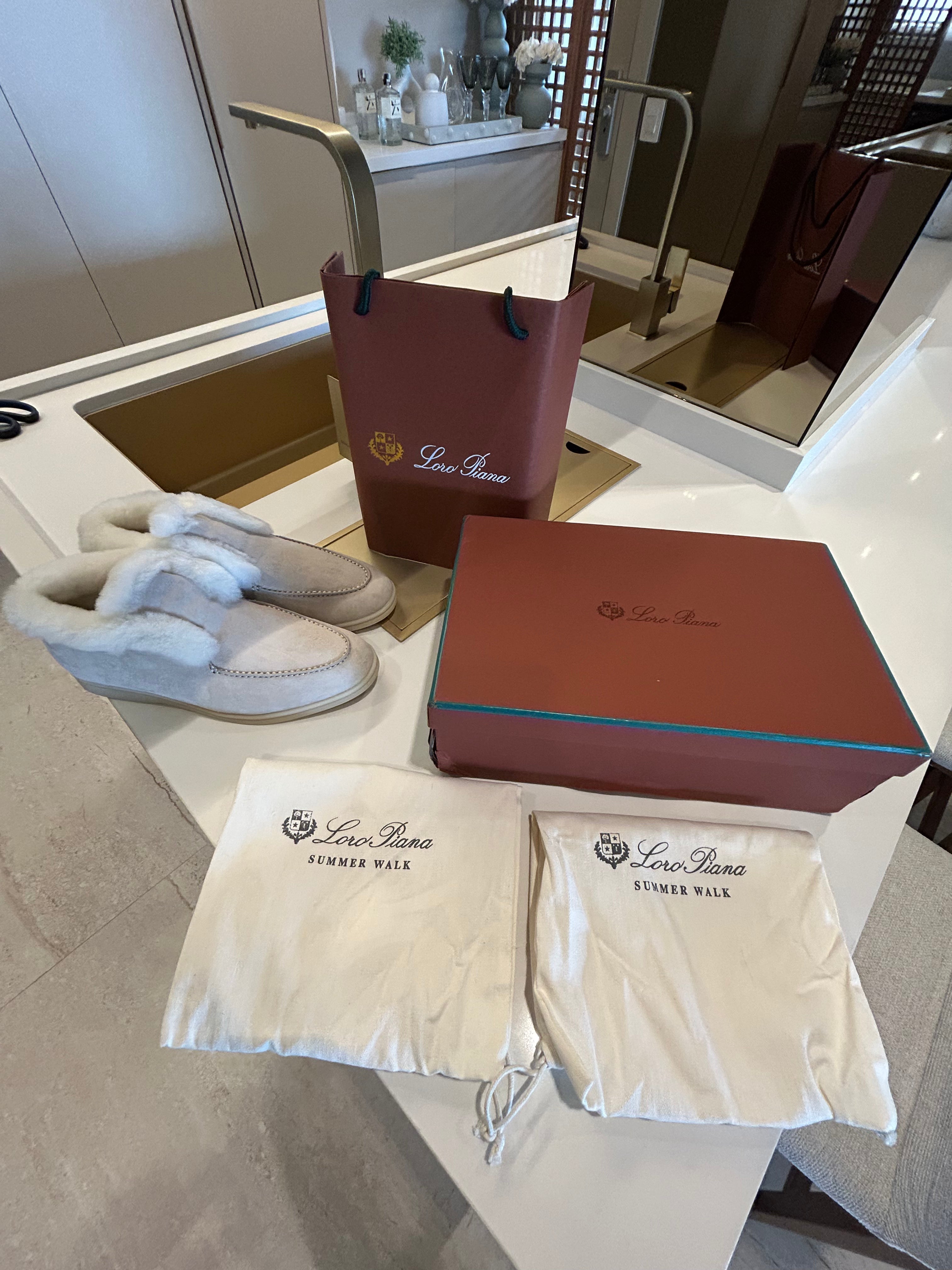 Bota Open Walk Ankle Boot Loro Piana | Versão Inverno