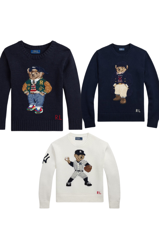Kit Suéter Ralph Lauren Polo Bear | 3 Modelos por R$1999,00