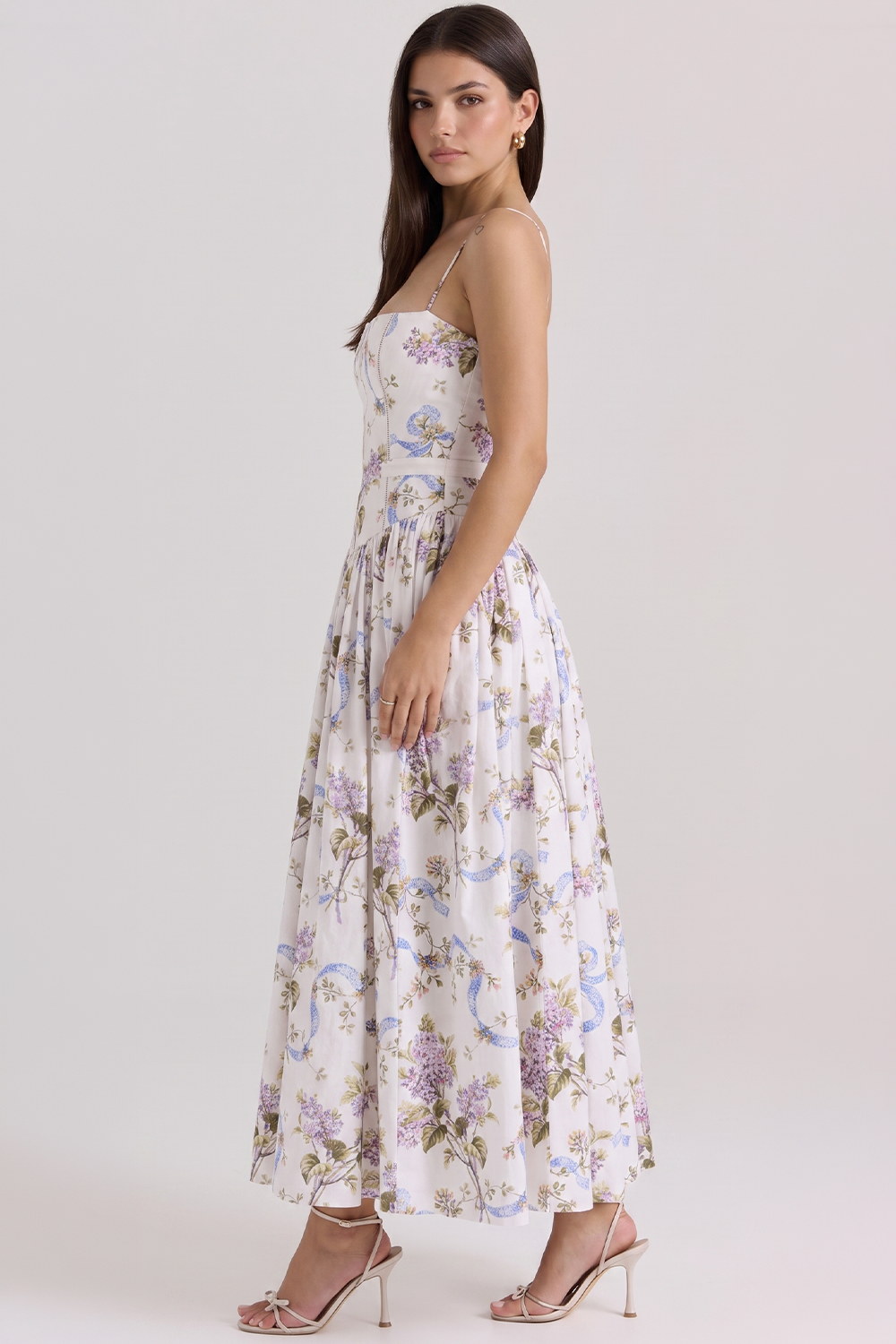 Vestido Modelador Camille - Branco Floral