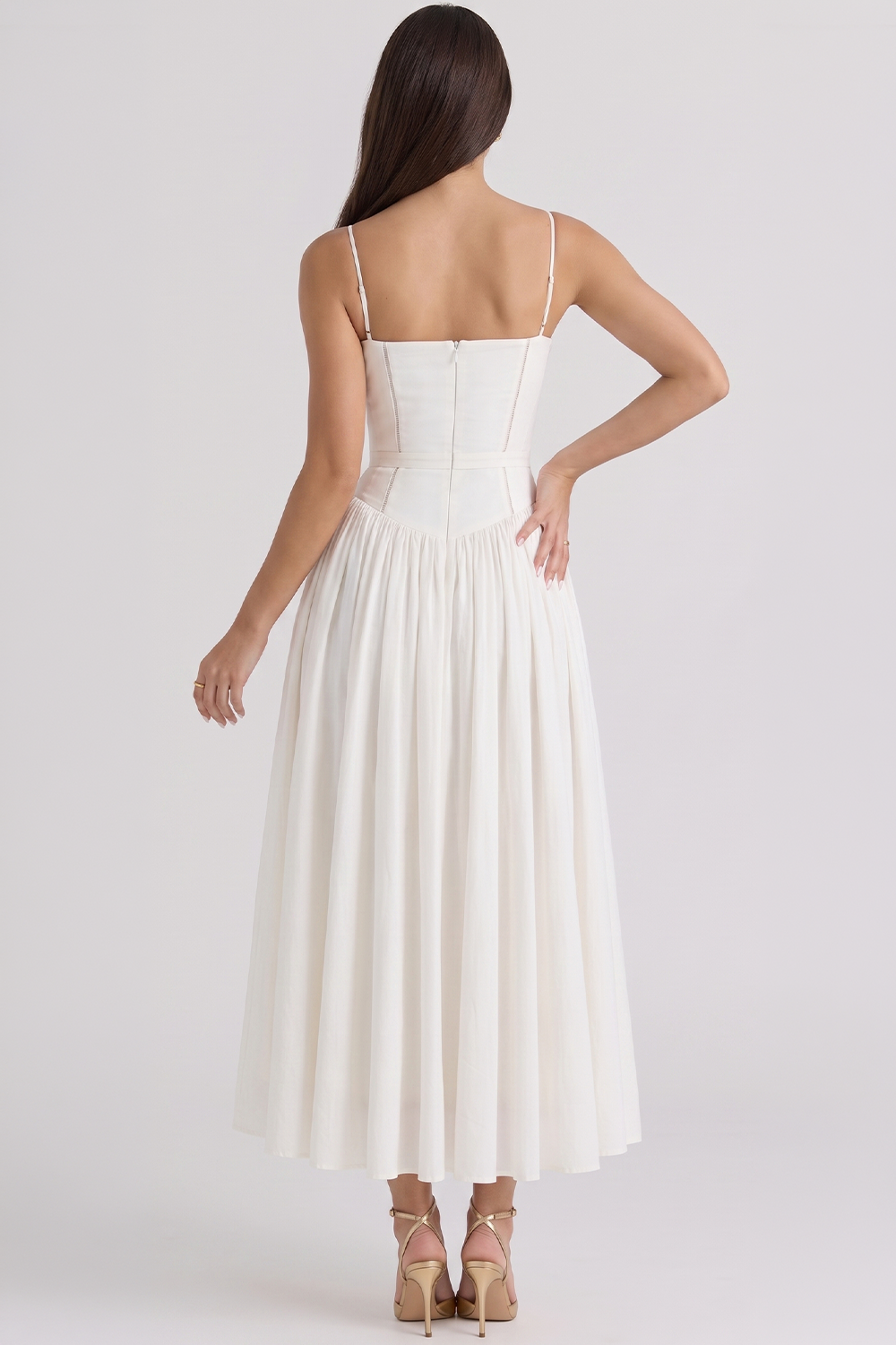 Vestido Modelador Camille - Branco Floral