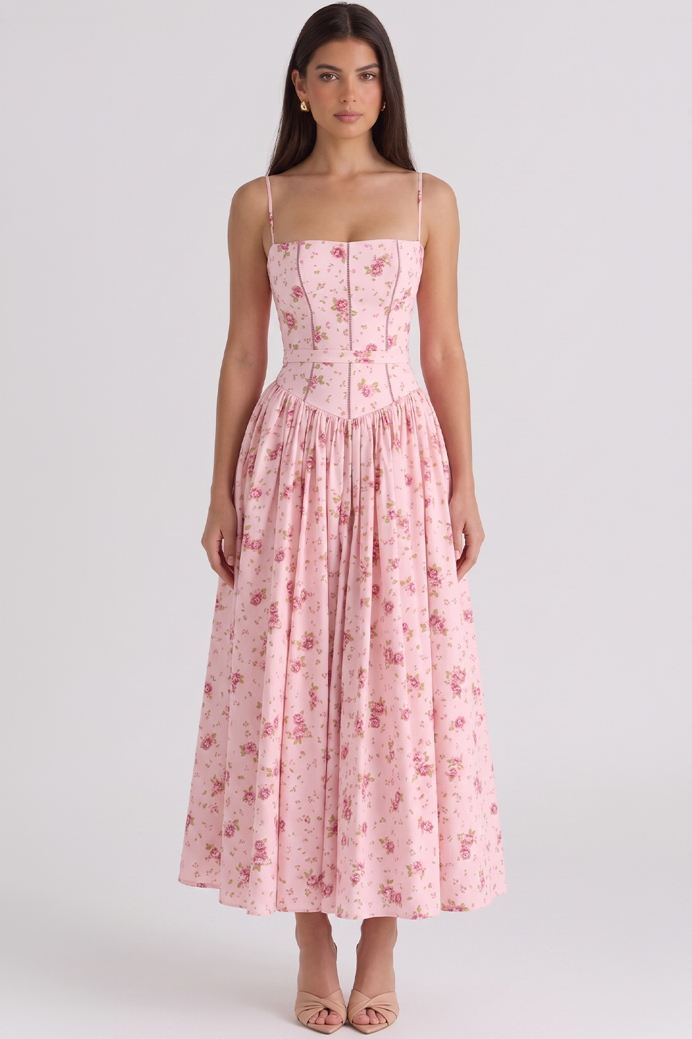 Vestido Modelador Camille - Branco Floral