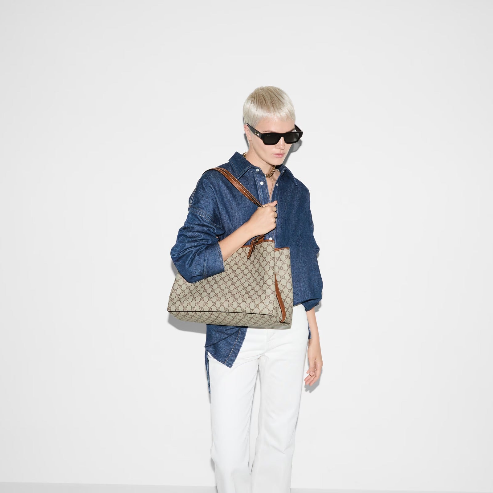 Bolsa Gucci maxi GG Emblem