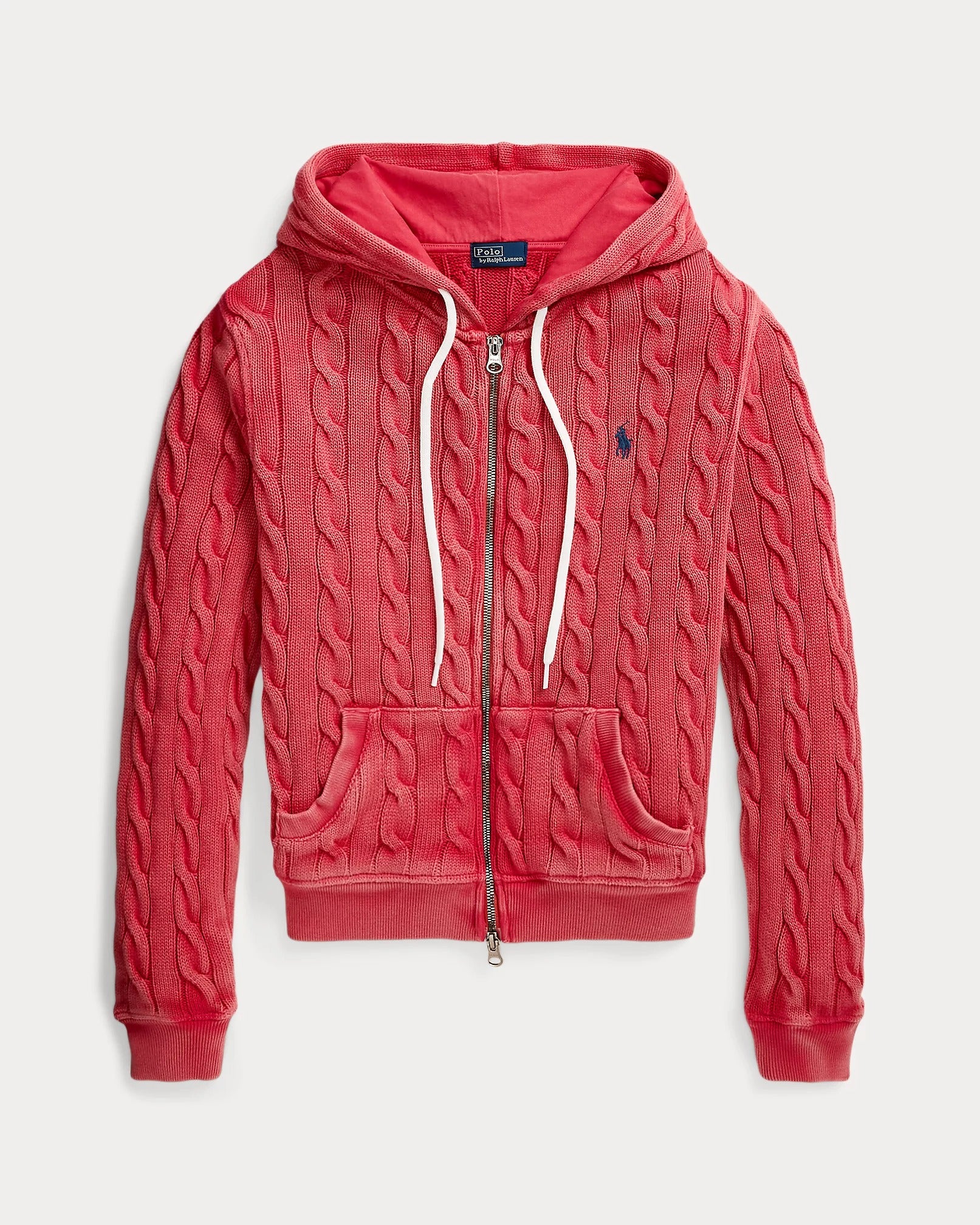 Moletom Ralph Lauren | Capuz de Algodão Tricotado com Zíper