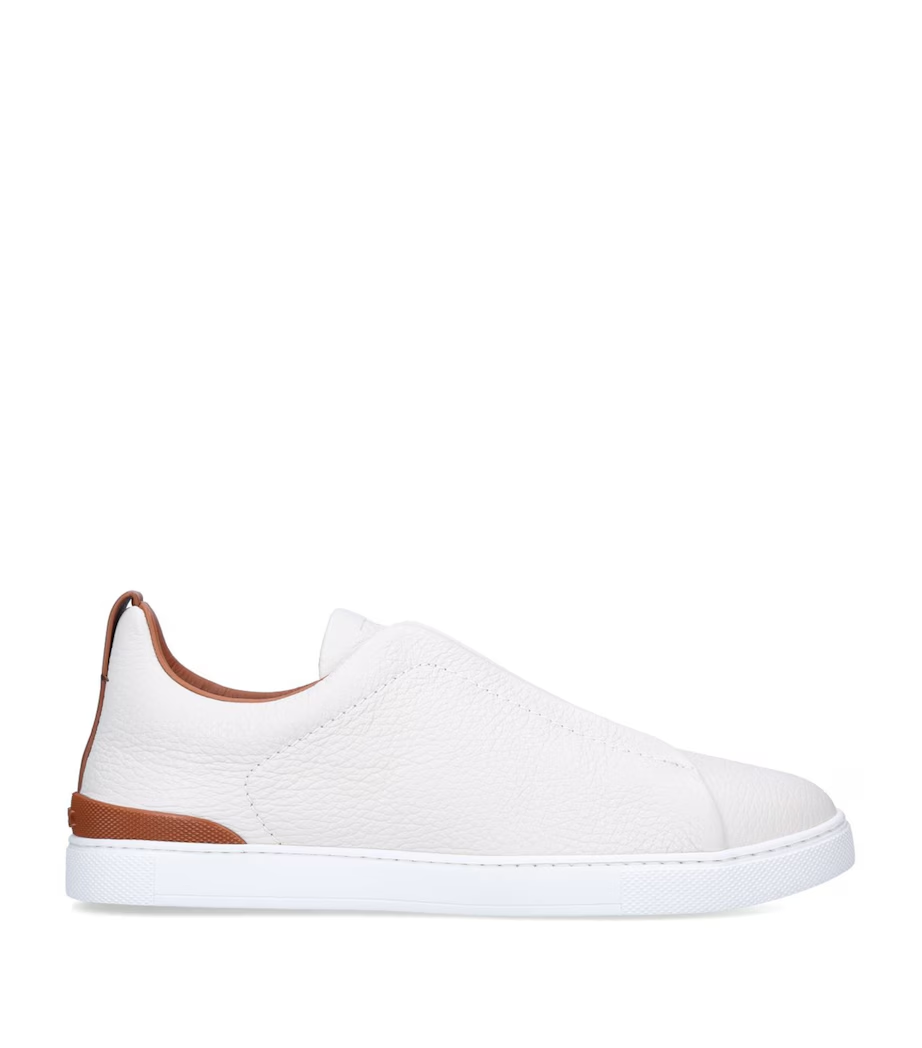Tenis Zegna Triple Stitch Couro