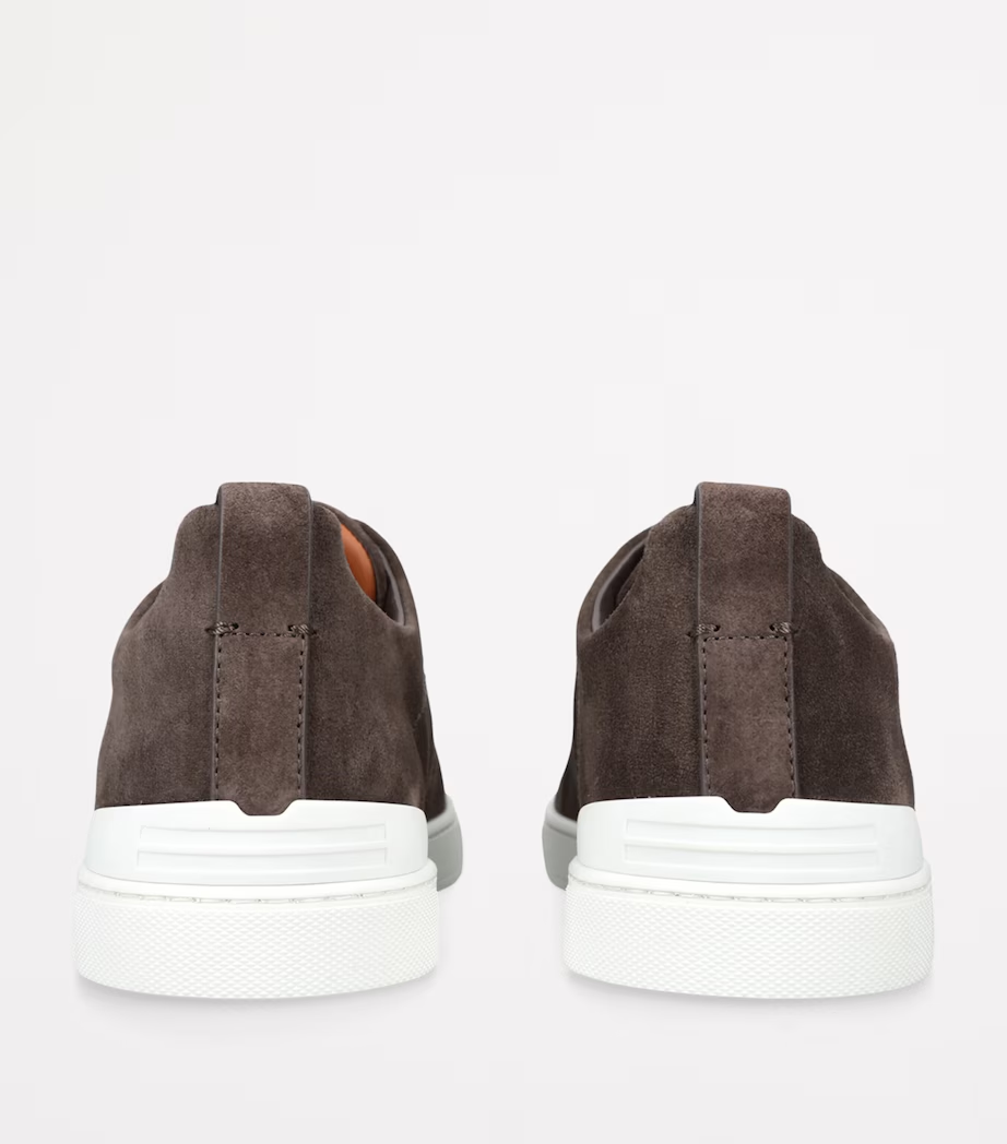 Tenis Zegna Triple Stitch Camurça
