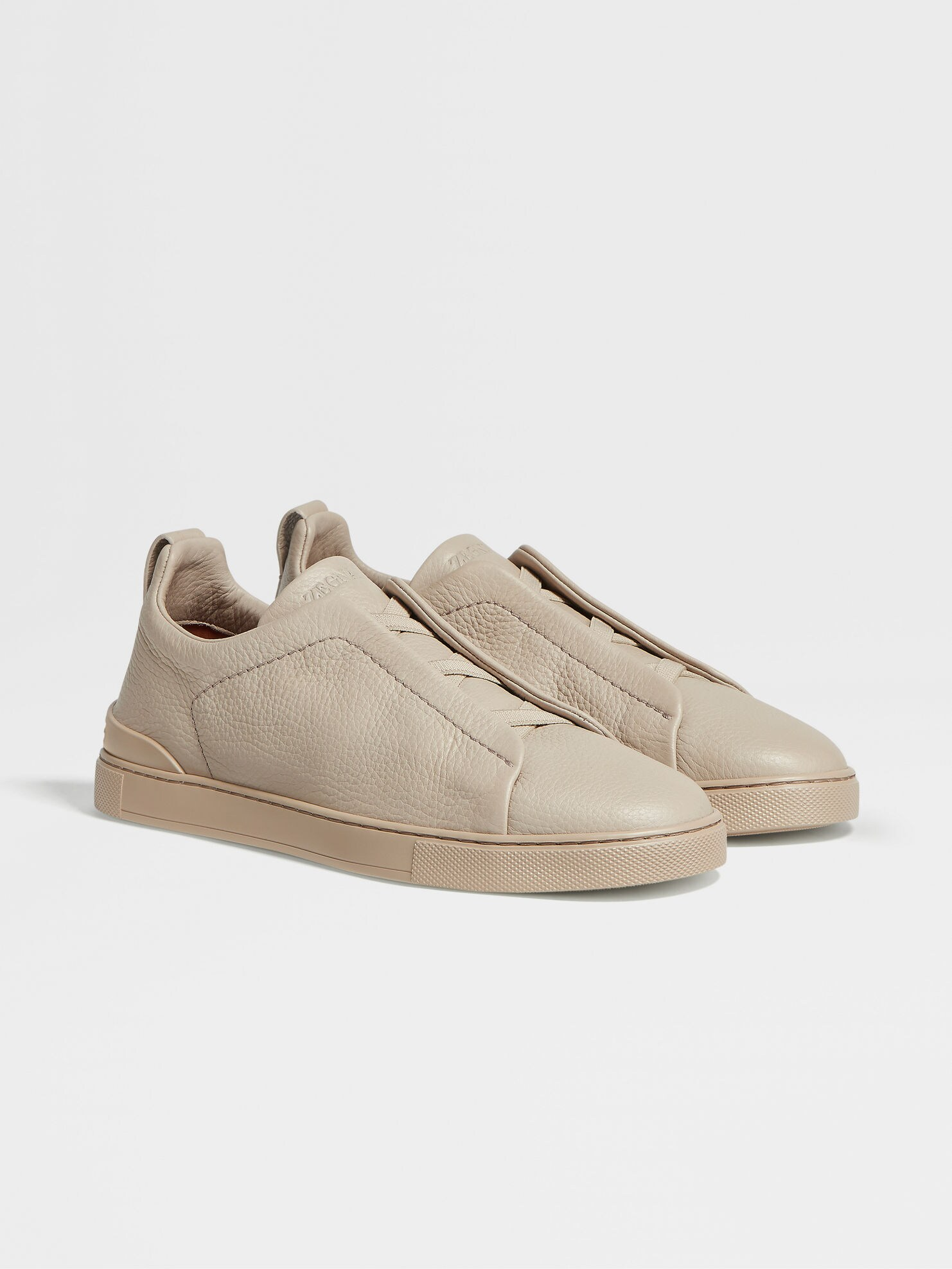 Tenis Zegna Triple Stitch Couro