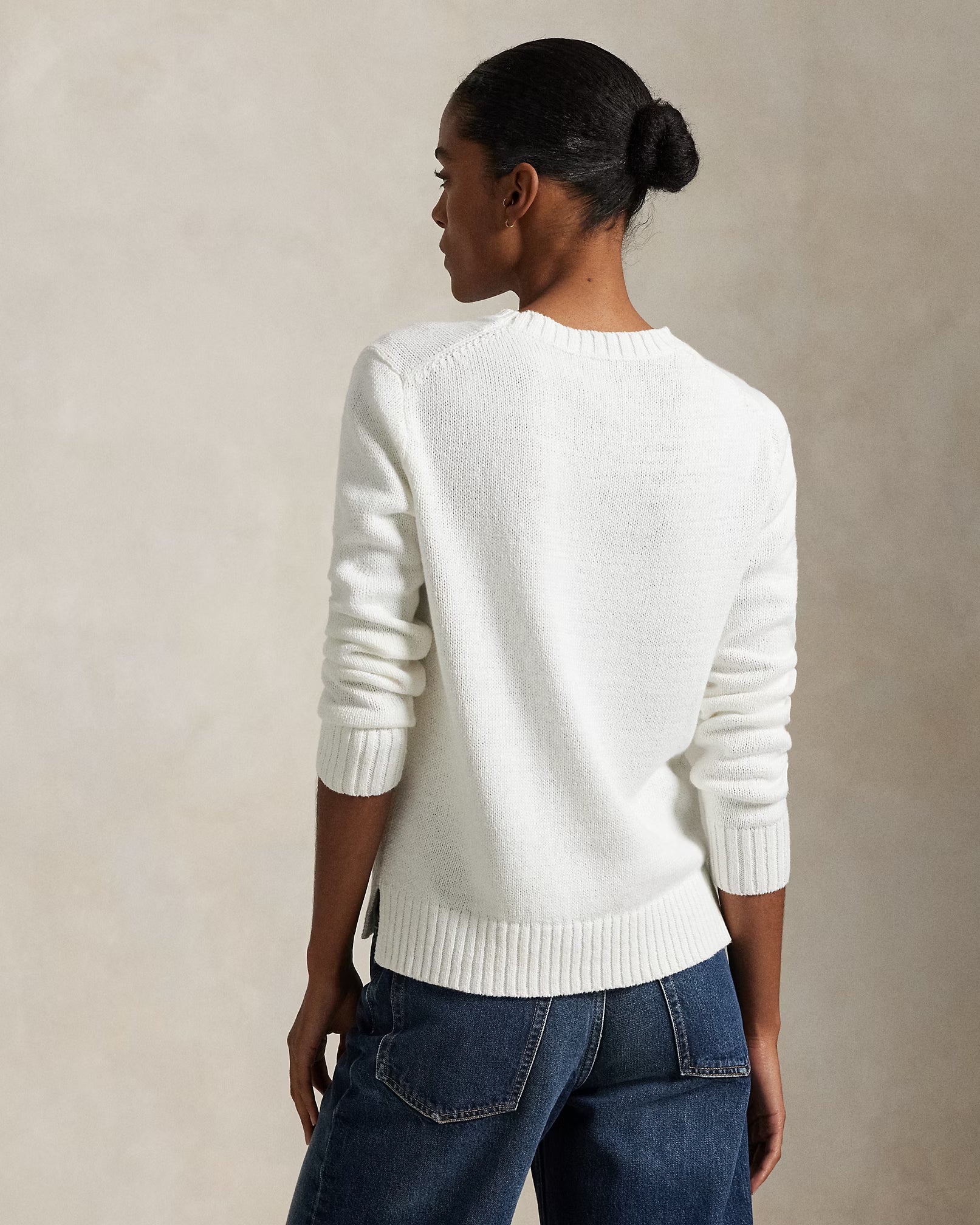 Suéter Ralph Lauren | Polo Bear Branco com Bandeira