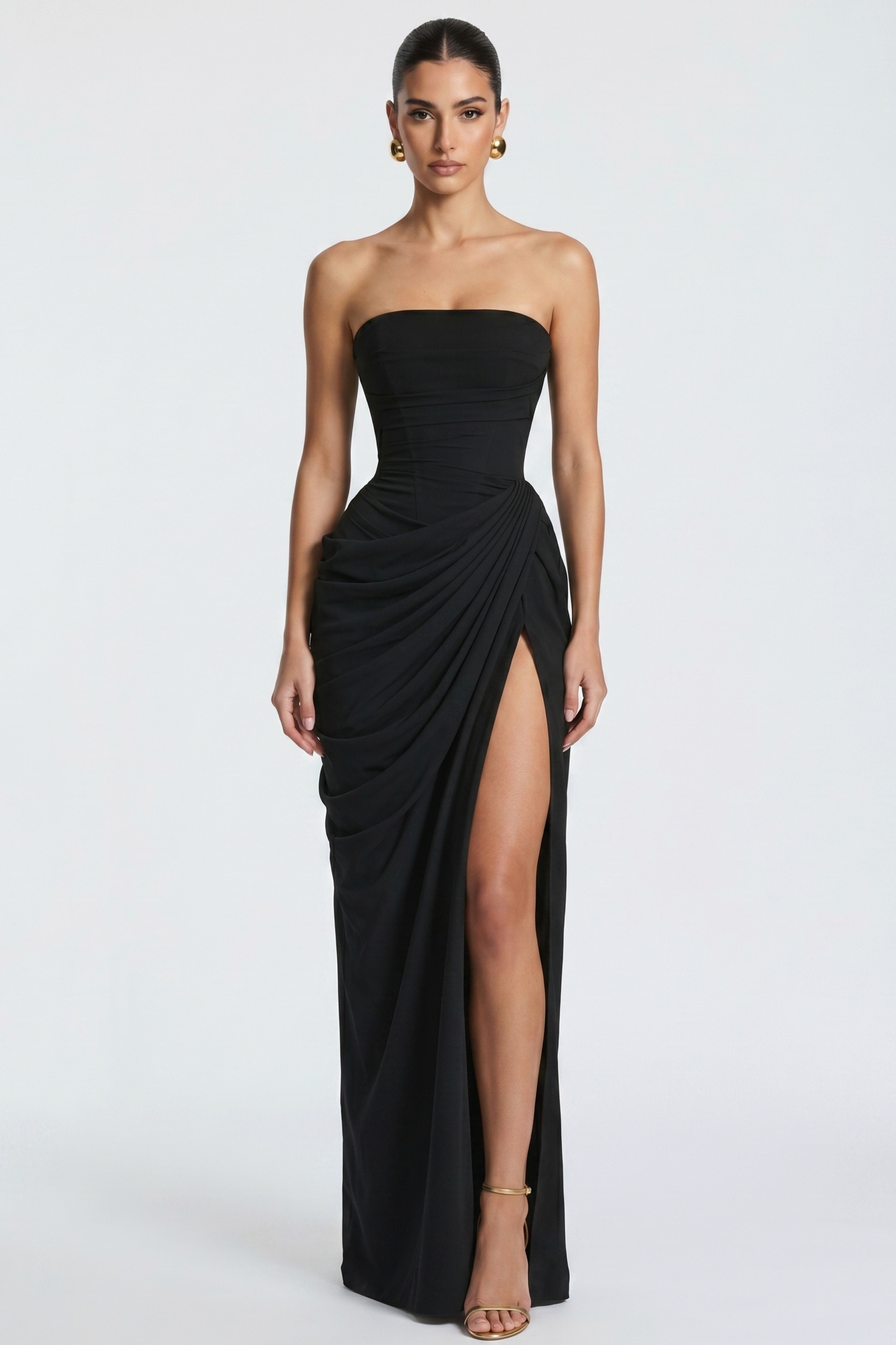 Vestido Longo Bustier Bianca - Amarelo