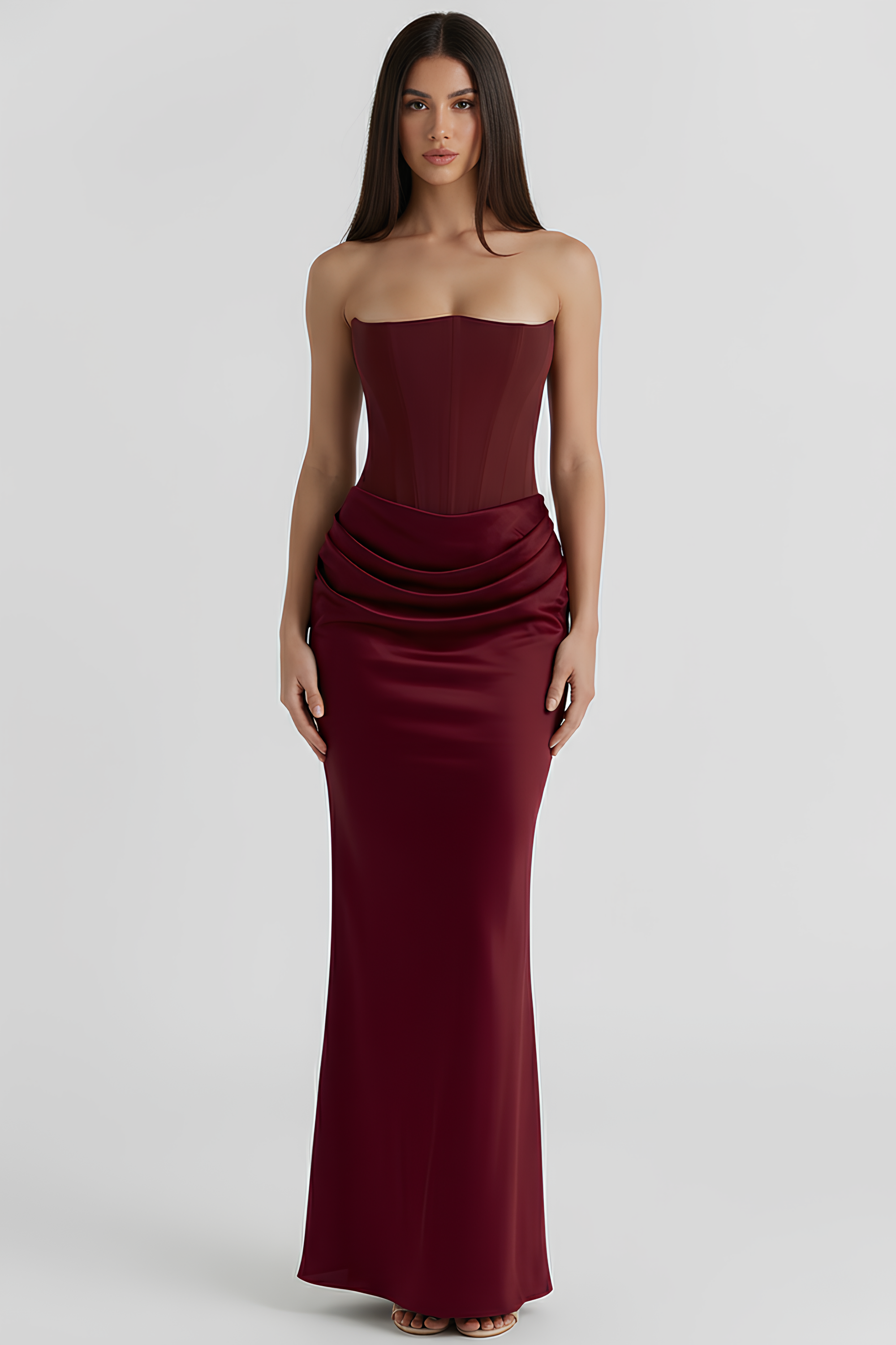 Vestido Longo Modelador Elsa - Verde Musgo