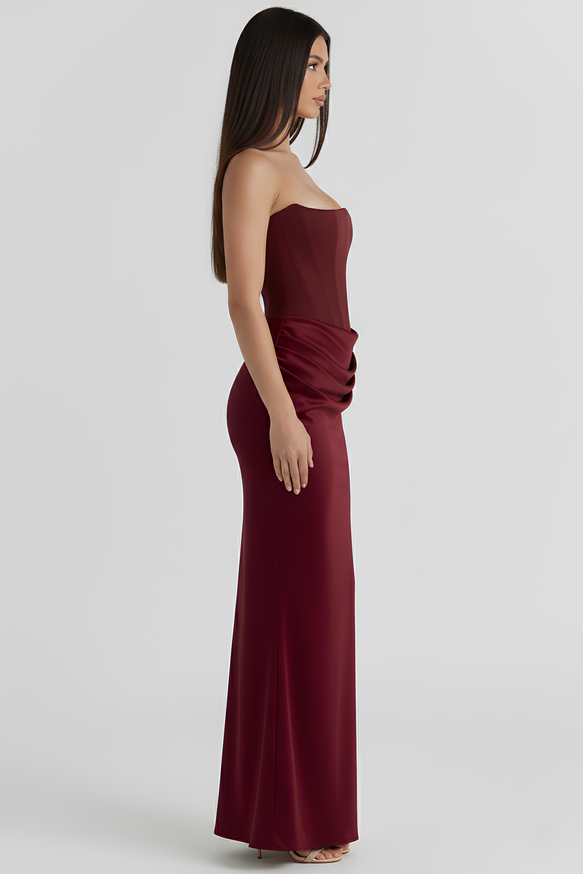 Vestido Longo Modelador Elsa - Verde Musgo