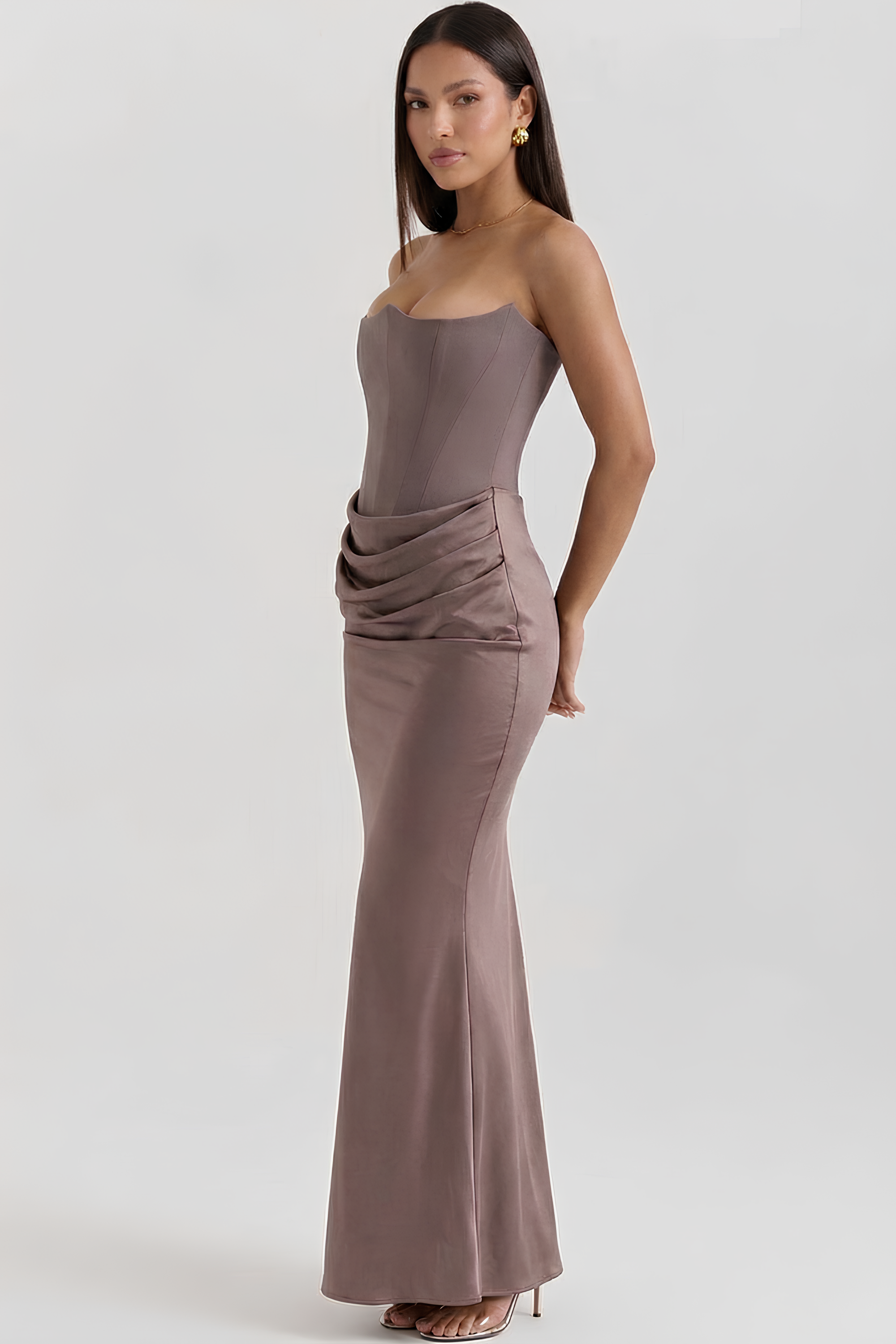 Vestido Longo Modelador Elsa - Verde Musgo