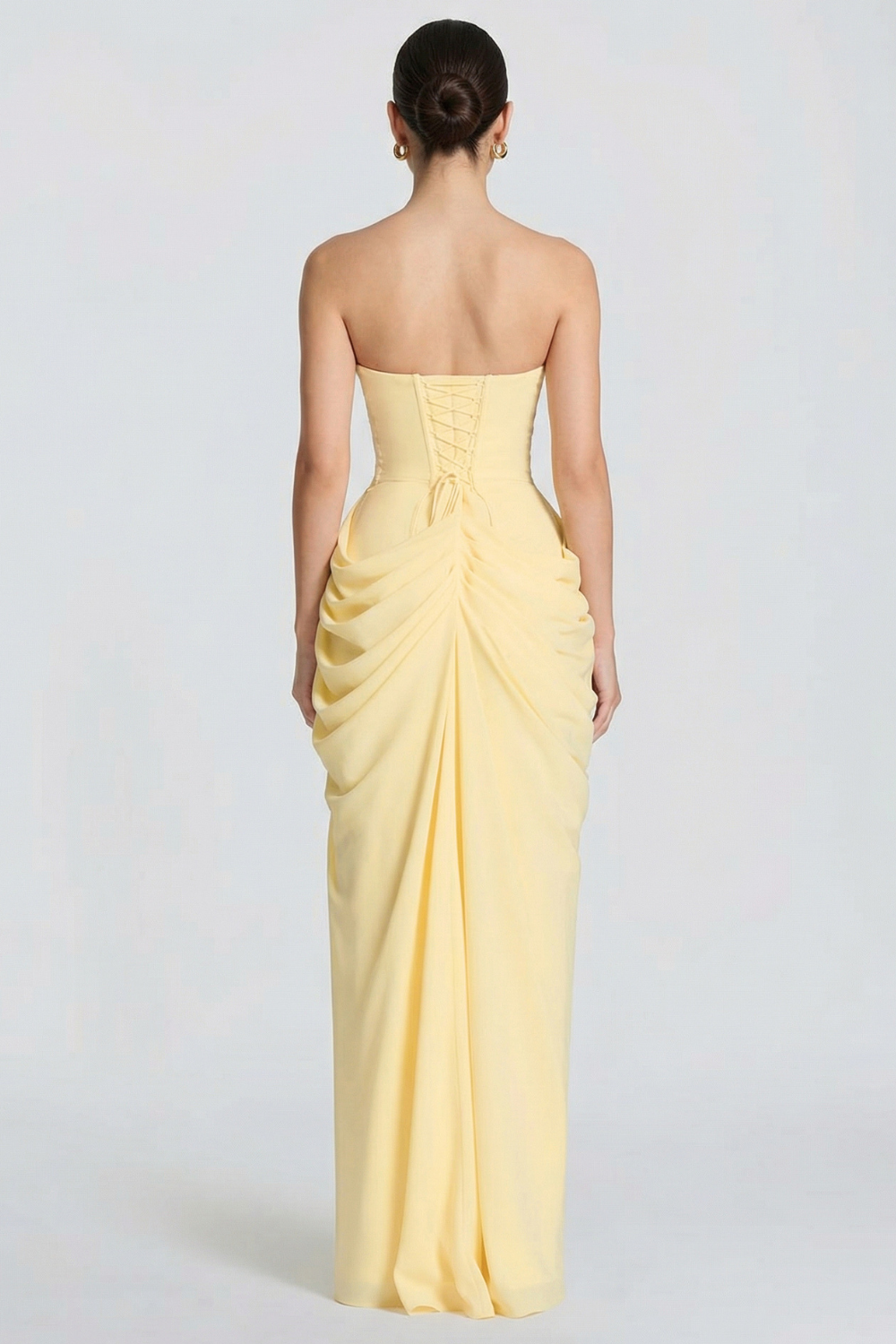 Vestido Longo Bustier Bianca - Amarelo