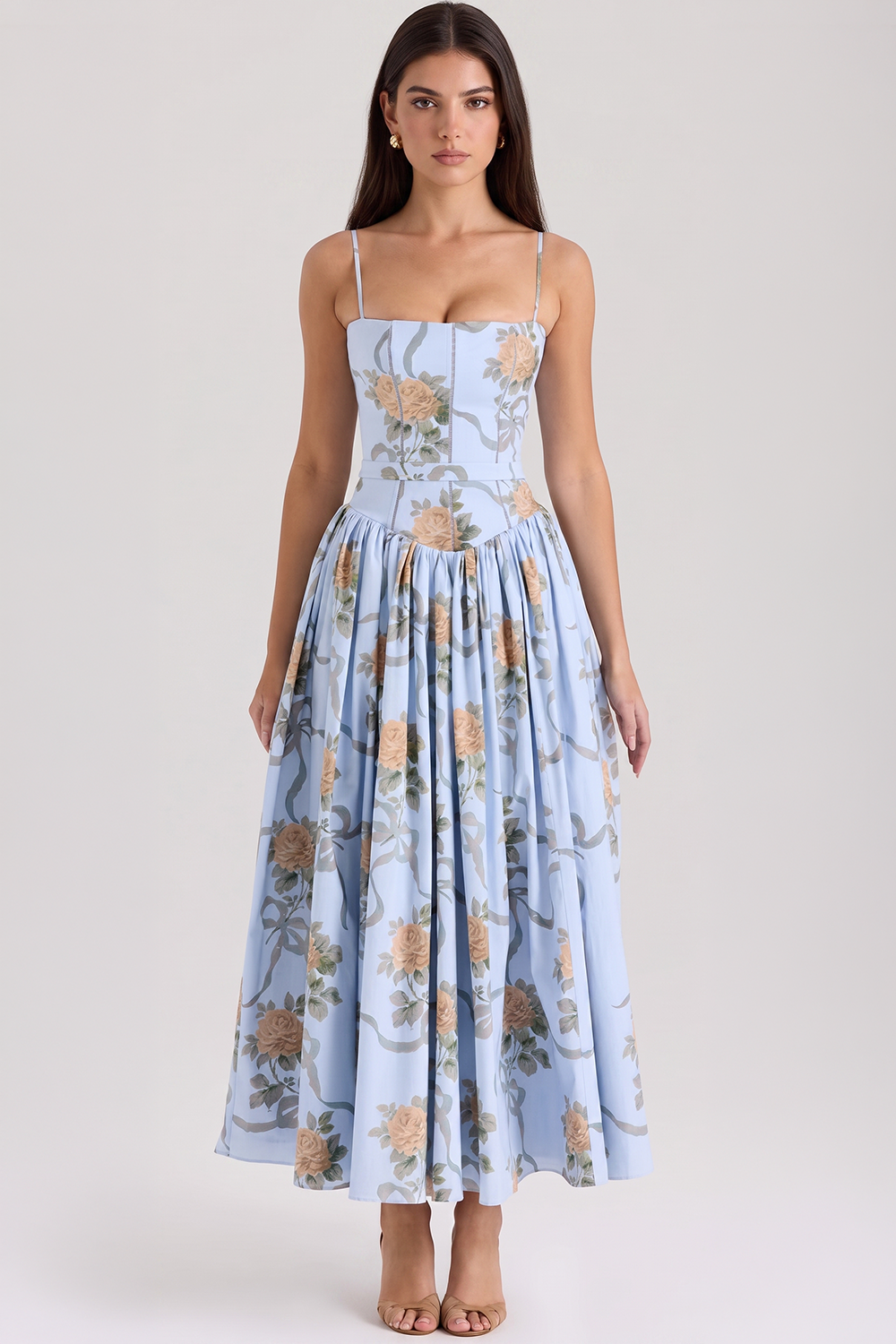 Vestido Modelador Camille - Roxo Floral