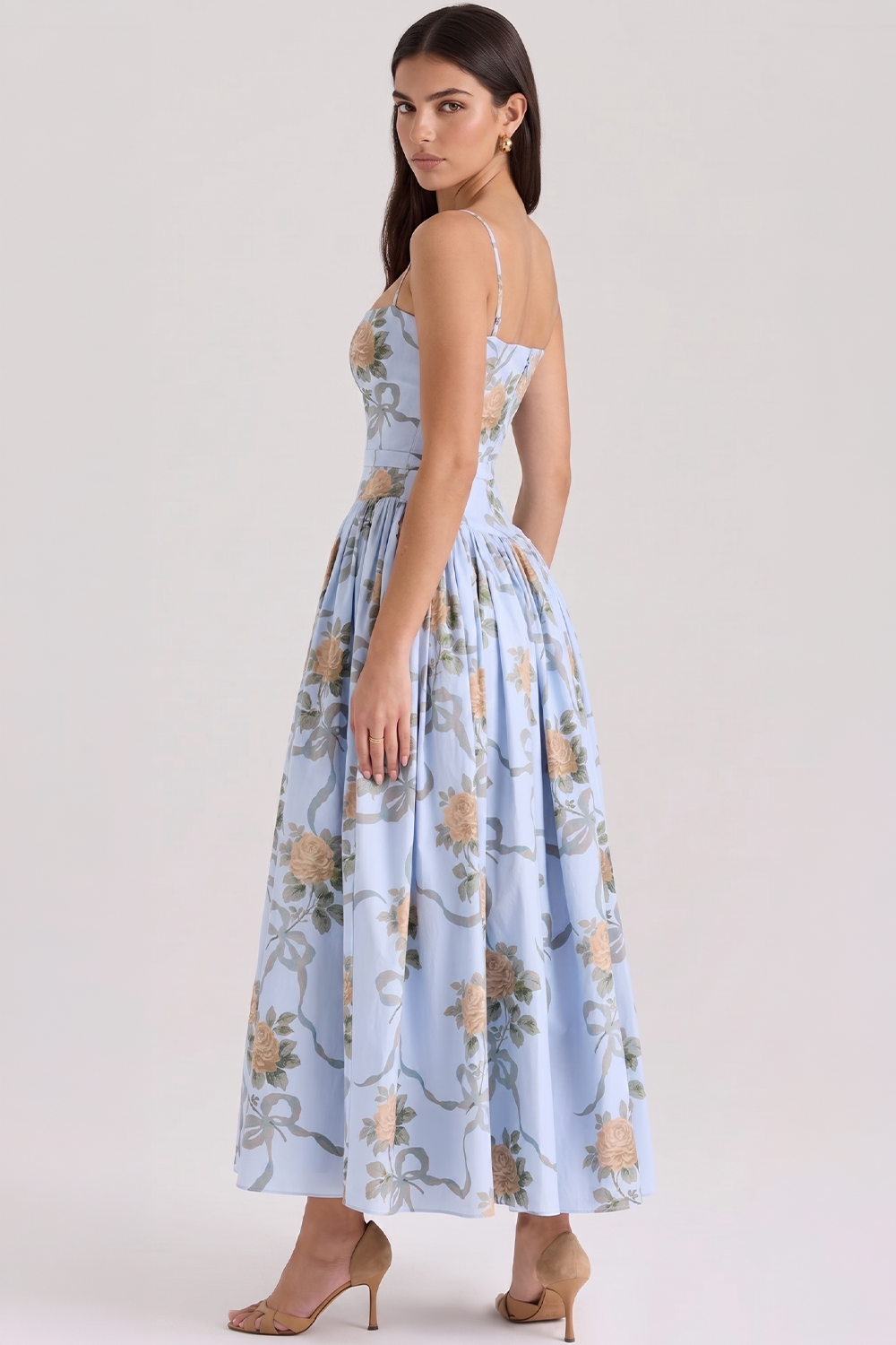 Vestido Modelador Camille - Branco Floral