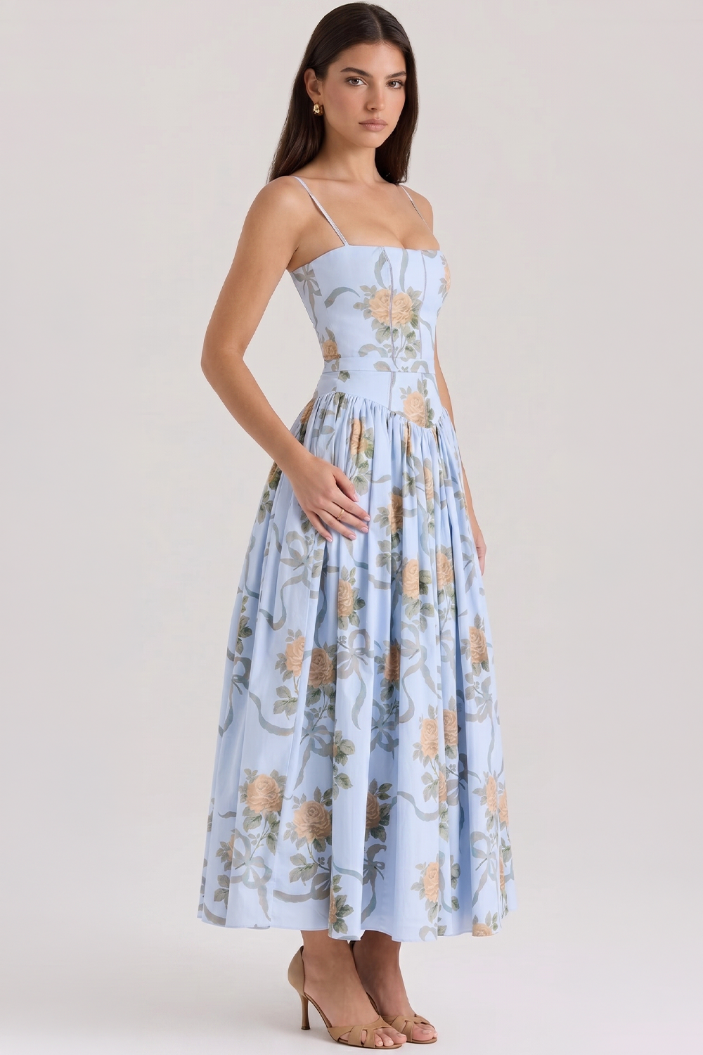 Vestido Modelador Camille - Branco Floral