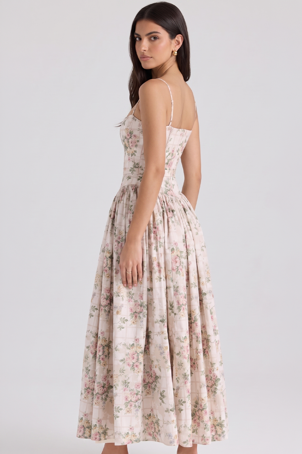 Vestido Modelador Camille - Branco Floral