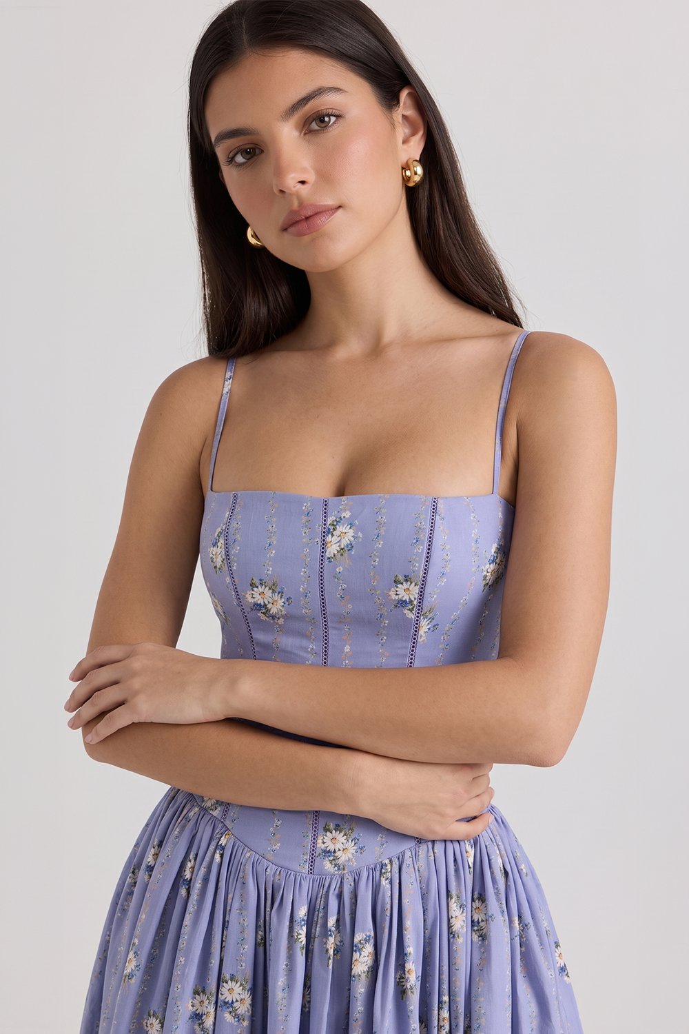 Vestido Modelador Camille - Branco Floral