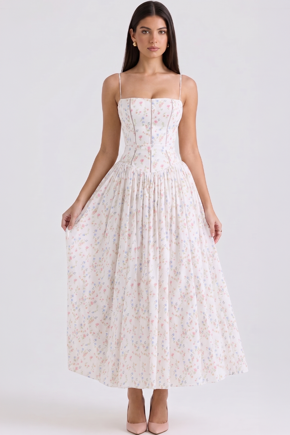 Vestido Modelador Camille - Branco Chiclete