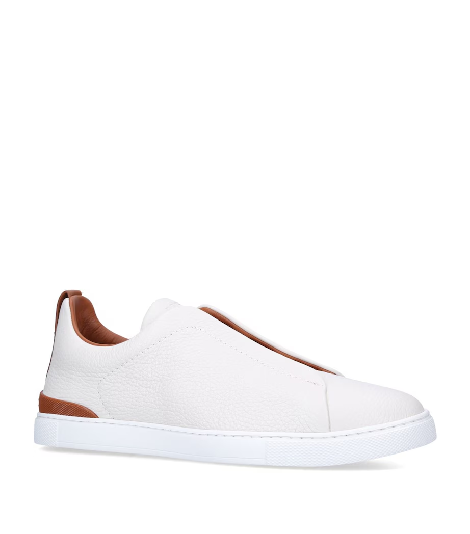 Tenis Zegna Triple Stitch Couro