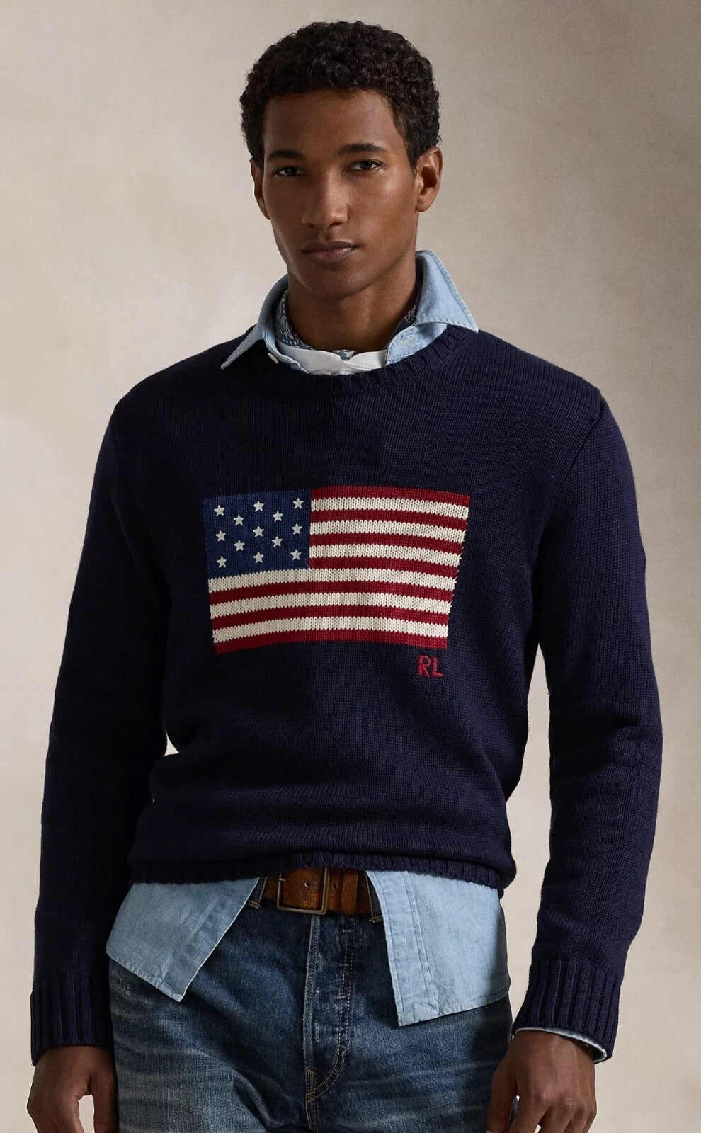 Suéter Ralph Lauren Bandeira