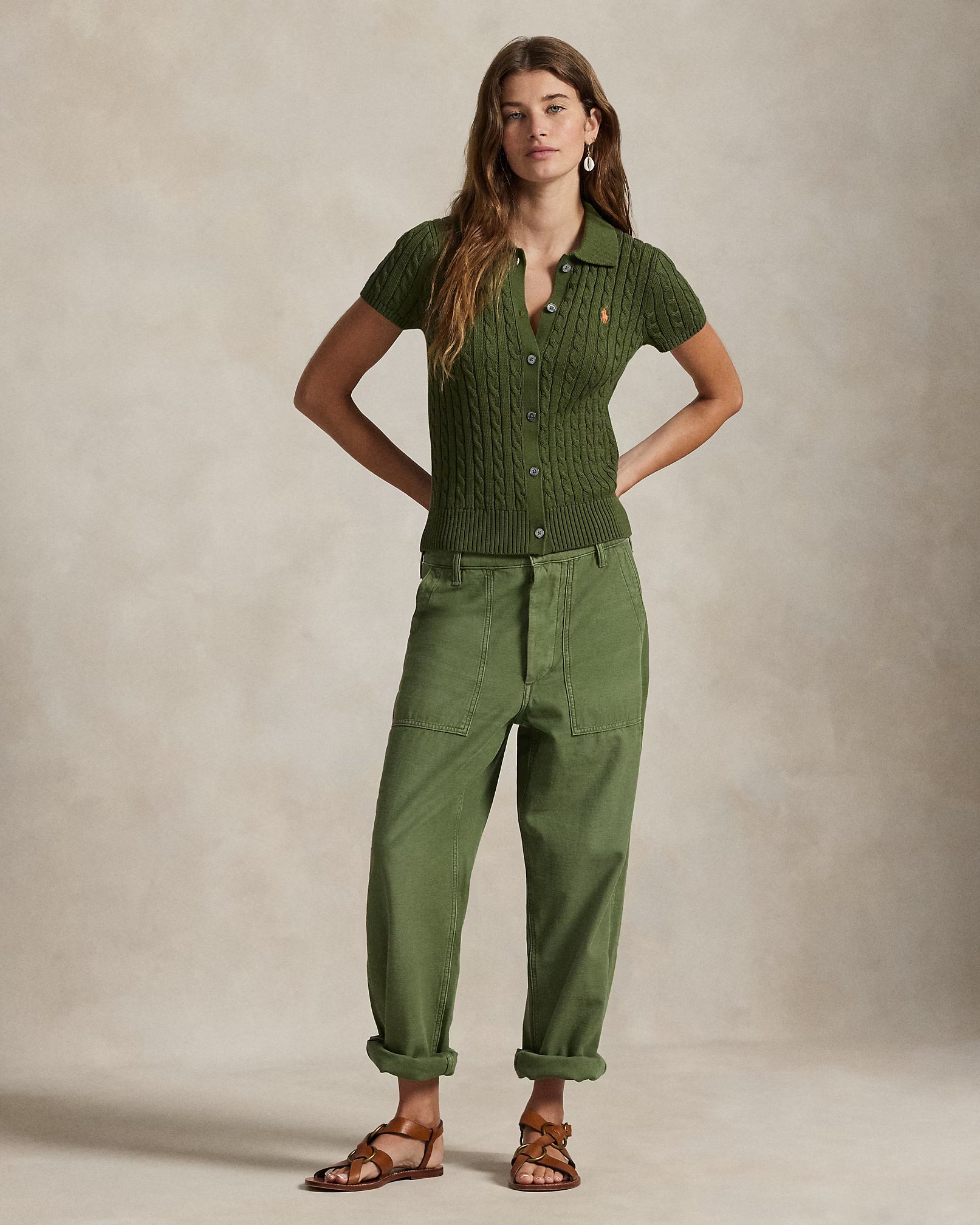 Cardigan Ralph Lauren | Manga Curta