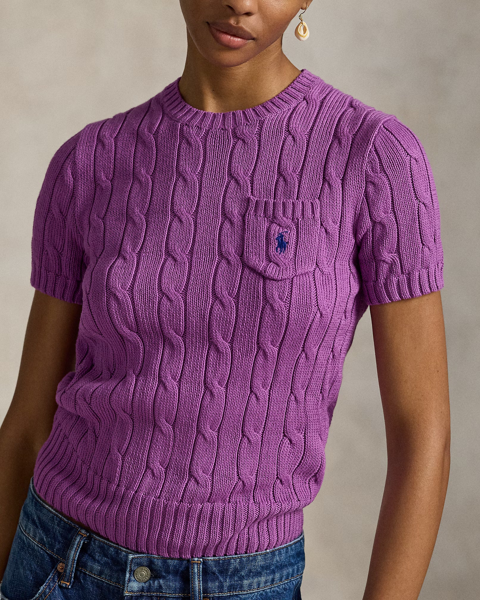 Suéter Ralph Lauren | Manga Curta